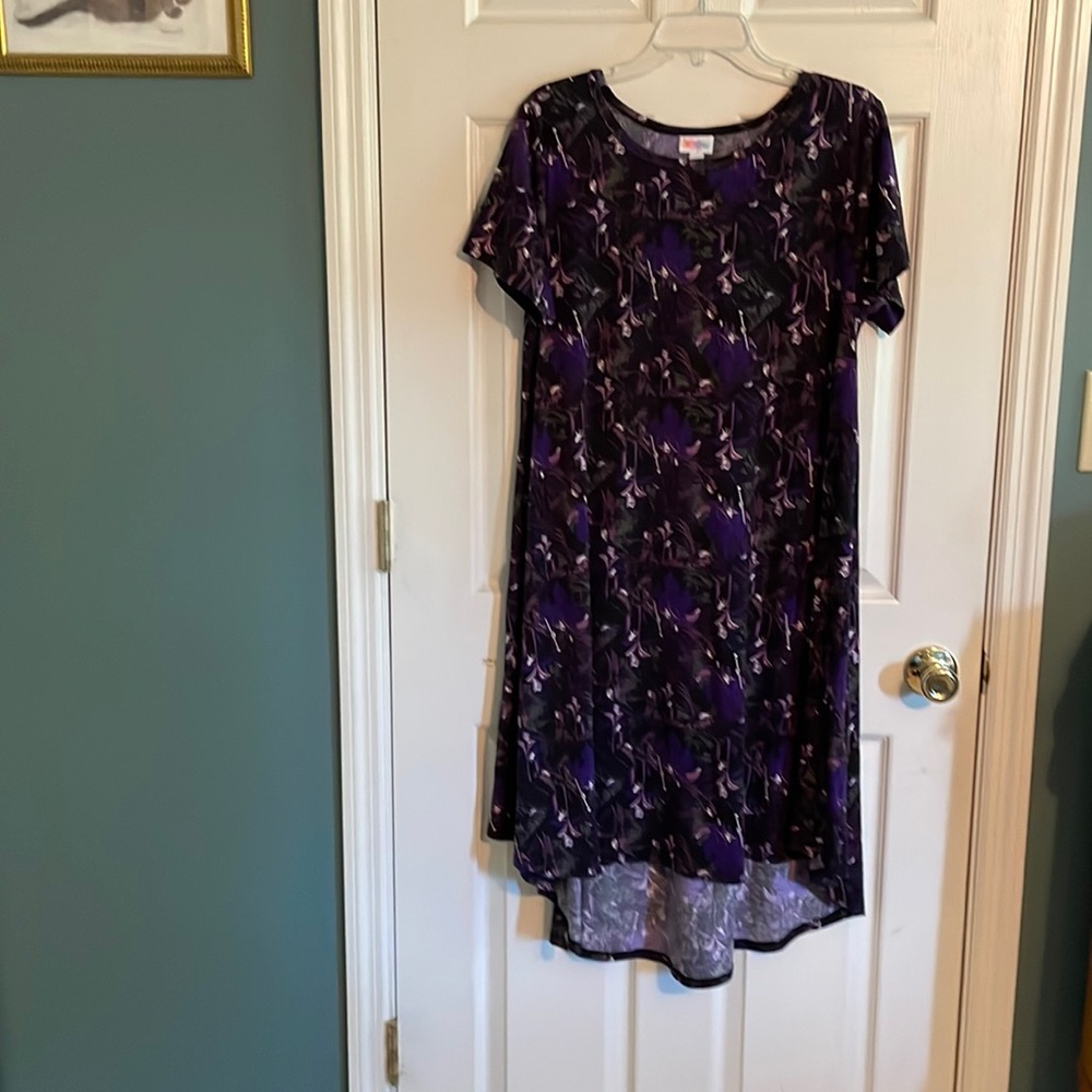 LuLaRoe L large Disney Maleficent Carly Dress, Like new